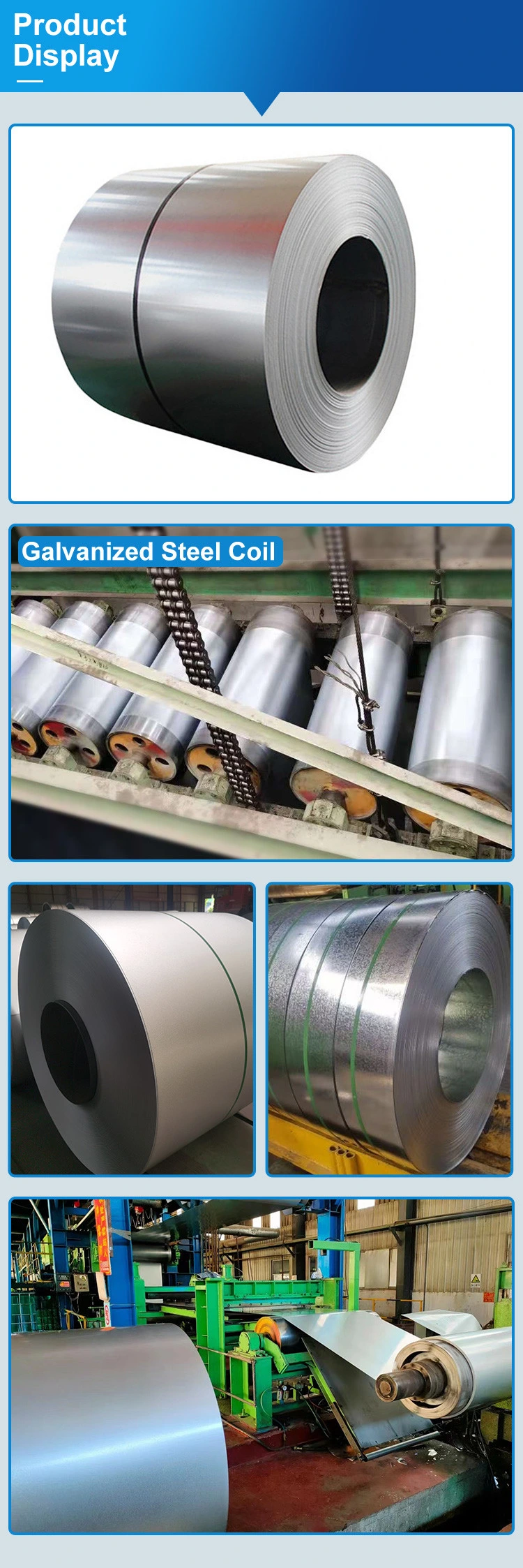 Dx51d Z275 G550 G90 SGCC Cold Rolled Zinc Coated Gl Gi Hot Dipped Galvanized Steel Coil for Iron Sheet Roofing Material