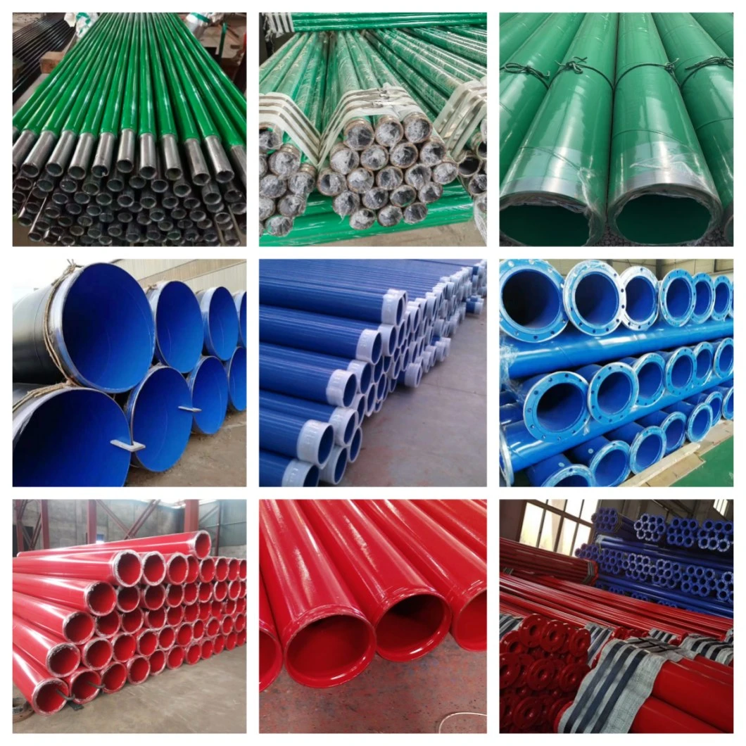 ASTM A795 Epoxy Coated ERW and Seamless Pipes Epoxy-Coated Steel Pipe 3PE Epoxy Powder Coating Powder Plain Ends Grooved Ends