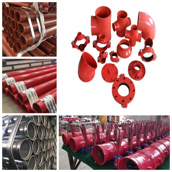 ASTM A795/A53 Fire Fighting Sprinkler Grooved End Steel Pipe
