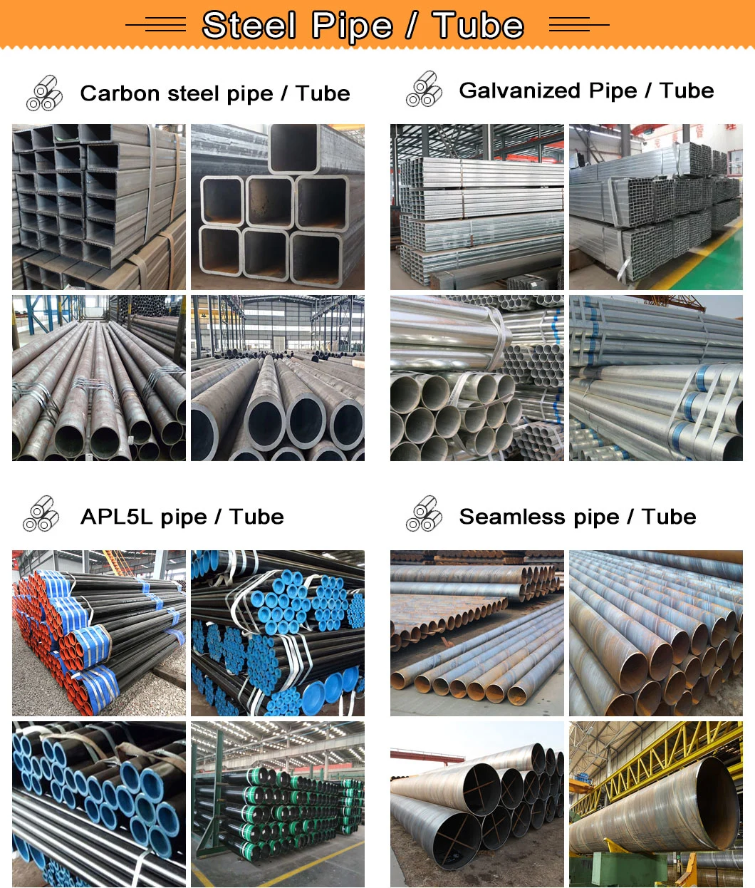 High Quality ASTM A500 Shs Rhs ASTM A500 Steel 100X100 Ms Galvanized Square Tube Hollow Section Rectangular Pipe Price List Prod High Quality Galvanized Square
