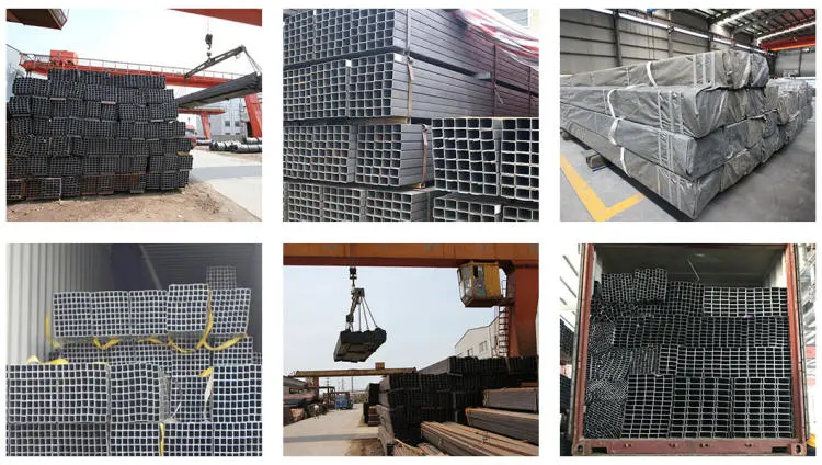Hot Dipped Galvanized Steel Square Pipe Hollow Section Black Steel Welded Pipe