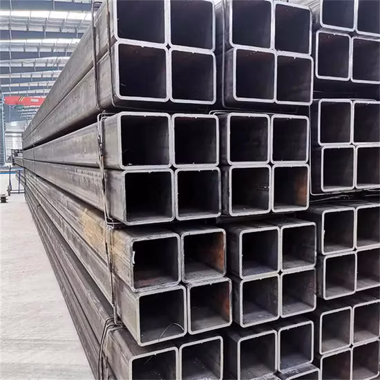 Black Hollow Section Carbon Steel Q195 Q235 Q345 A106 Metal Square Tube/Pipe