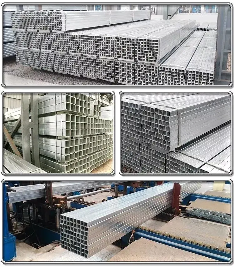 Hot Dipped Galvanized Steel Square Pipe Hollow Section Black Steel Welded Pipe